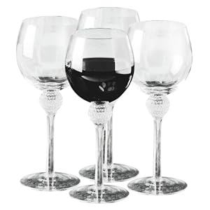 Golf Gifts & Gallery Clubhouse Collection Golf Ball Dimpled Wine Glasses