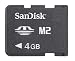 PC Hardware : Sandisk 4GB M2 Memory Stick Micro (SDMSM2-4096, Bulk Package)