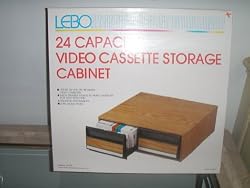 24 Capacity Video Cassette Storage Cabinet