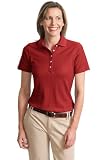 Ladies Cotton Pique Knit Sport Shirt