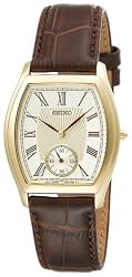 Seiko Men's SRK008 Brown Leather Strap Watch