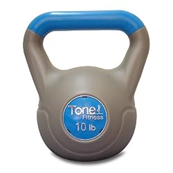 Tone Fitess 10 -Pounds Cement Filled Kettlebell