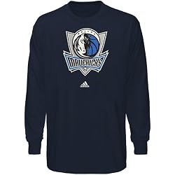 Dallas Mavericks adidas Primary Logo Long Sleeve T-Shirt