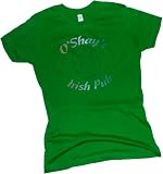 O'Shay's Irish Pub Crop Sleeve Fitted Juniors T-Shirt