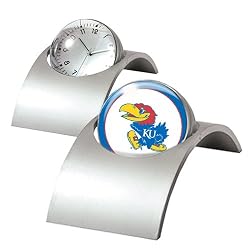 Kansas Jayhawks Spinning Desk Clock NCAA College Athletics