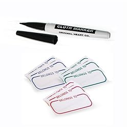 Iron On Garment Labels with Pen by Original Heart Company
