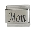 SilverBin Mom Stainless Steel Italian Charm Link