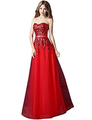 Lace-Up Sequined Evening Dress/Prom Dress/Wedding Party Dress 