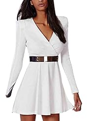 Polyester General Print Wrap Spring Summer  Dress