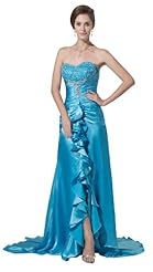 Silk Ruched Beaded Sheath  Dress