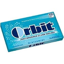 Orbit Sugarfree Gum Wintermint, 14-Piece Packs (Pack of 24)
