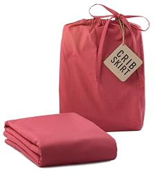 Kee-Ka Organic Crib Skirt Pink