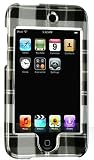 NEW Burbbery Checkbox Checkered Grey with Silver Snap-On Cover Case Cell Phone Protector for Apple Ipod Touch II 2nd Generation Gray