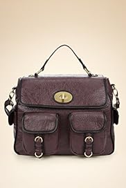 Limited Collection Front Pockets Turn Lock Bag