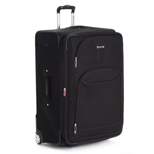 Delsey Luggage Helium Fusion Light 29 Inches Expandable Upright, Black