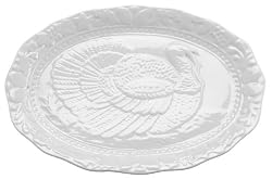 HIC Porcelain Turkey Platter 17.5-inch