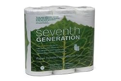 Seventh Generation White Paper Towels, 112-Sheet Rolls, 2-Ply Sheets, 3-Count Packages (Pack of 10)