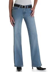 Wrangler Women's Aura Stonewash Light Indigo Stretch