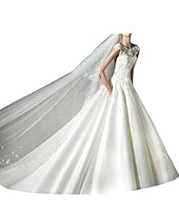 Open-Back Lace  Satin  Ball Gown Wedding Dress 