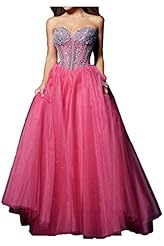Sweetheart  Satin/Tulle Prom Dress/Quinceanera Dress  With Rhinestones