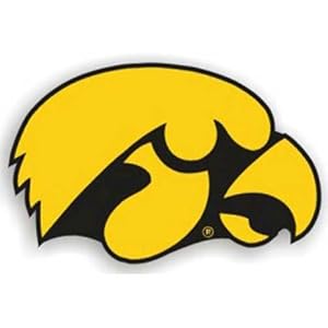 Iowa Hawkeyes 12" Car Magnet
