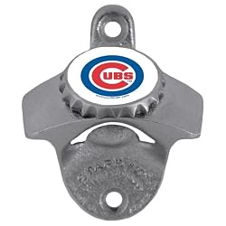 Chicago Cubs Wall Mounted Bottle Opener - MLB Baseball - Fan Shop Sports Team Merchandise