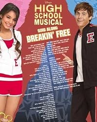 HIGH SCHOOL MUSICAL - Lyrics - NEW MOVIE POSTER(Size 24"x36")