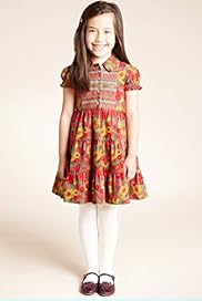 Autograph Pure Cotton Floral Print Corduroy Dress