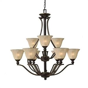 Hinkley Bolla 4657OB Large 9 Light 540 watt (37"H x 37"W) Chandelier Lighting in Olde Bronze