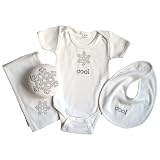 Itty Bittees Holiday Layette Collection 6-9 Months - Silver Snowflake
