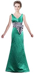 V-neck Mermaid  Evening Dress/Prom Dress  With a Bow(s) and a Sash 