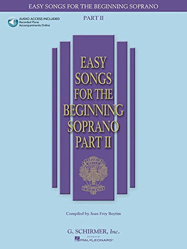 easy songs for the beginning soprano part ii bkonline audio