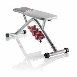 Universal Flat Bench with Dumbbells