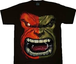 Incredible Hulk Flem Black T-shirt Tee