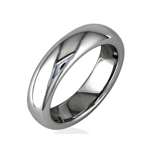 5mm Comfort Fit Tungsten Wedding Band (Rings Sizes 4 to 