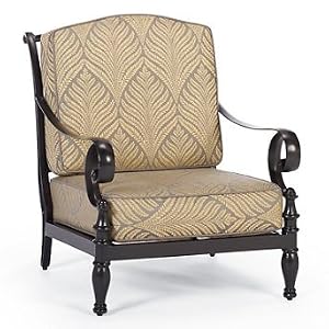 Marseilles Outdoor Lounge Chair with Cushions - Wyndham Wheat - Frontgate, Patio Furniture