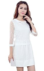 Polka Dot Print Sleeveless Above the Knee Summer Organza  Dress