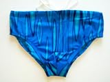 Mens Seamless Front Bikini Swimsuit Royal/Aqua Sizes 30-36