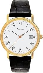 Men's Stainless Steel Quartz Black Dial Day Date