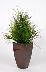Artificial Grasses in Zinc Planter