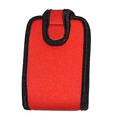 OP/TECH USA 7302114 Snappeez-Small, Vertical Neoprene Pouch for Camera or Phone (2 x 3.5 x .5 - .75 Inch) (Red)