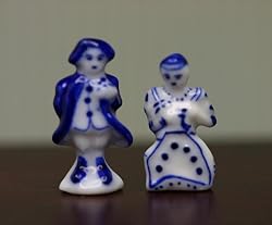 Dollhouse Miniature Handpainted Porcelain Figurines