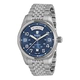 Victorinox Swiss Army Men's 241072 Ambassador Stainless Steel Automatic Blue Dial Watch