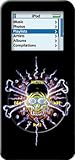 Elec Skull Design - Apple iPod nano (1st Generation) 1GB 2GB 4GB Hard Case iJacket - Shock Absorbent Hard Protective Faceplate Cover + FREE iPod nano Screen and Surface Protector Shield