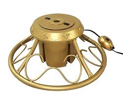 Heavy Duty Fancy Gold Metal Rotating Artificial Christmas Tree Stand
