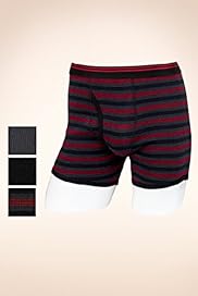3 Pack Authentic Cool Fresh Pure Cotton Assorted Trunks with Stay New