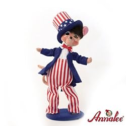 6" Uncle Sam Mouse By Annalee