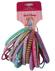 Disney Princess Fashion Hair Accessories, 20 Hair Elastics