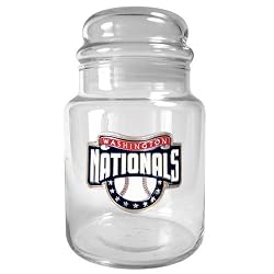 Washington Nationals MLB 31oz Glass Candy Jar - Primary Logo by Great American Products