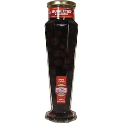 Les Parisiennes Semi candied cherries in Kirsch Brandy 575 g 18.5 oz glass jar